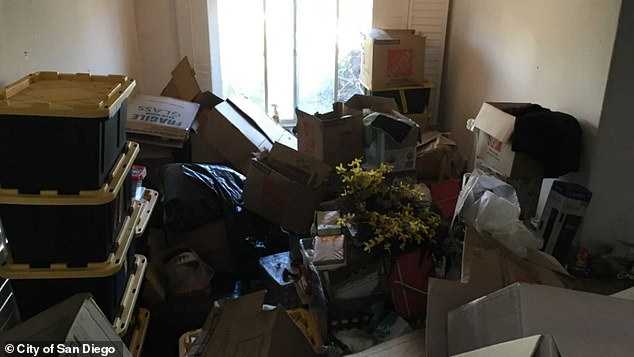 Officials said the entire house is filled with the stench of rotting food and mold