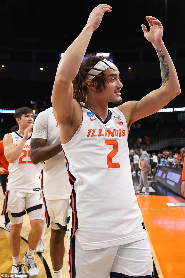 After their second-round win, Illinois will face Iowa State in the Sweet 16 on March 28