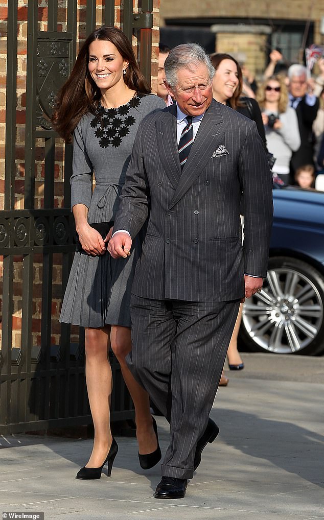 The intimate sit-down lunch between the pair reinforces the strong bond Kate and Charles share with the King, lovingly describing the Princess as his 'beloved daughter-in-law'.