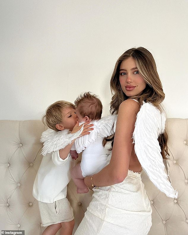 The social media star welcomed a daughter in August last year