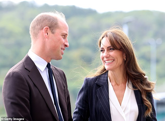 The Prince and Princess of Wales, pictured here at Fitzalan High School in Cardiff last October, have thanked the public for their support following news of her cancer treatment