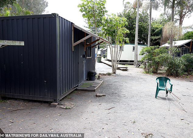 Vitale Tiole was living in this converted shipping container when he was arrested and wrongly accused of rape.  Agaalofa Agaalofa, who lived nearby, has now been charged over the alleged attack