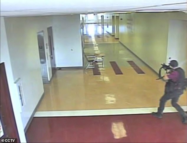 Nikolas Cruz was seen on security footage carrying out his rampage in 2018.