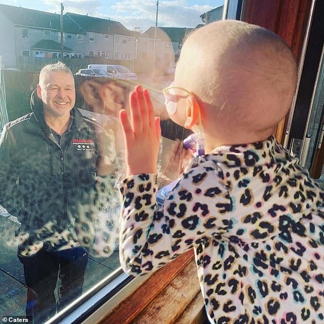 The princess and Mila became friends when the little girl was photographed kissing her father through a window as she shielded herself while undergoing intensive chemotherapy for leukemia during lockdown.