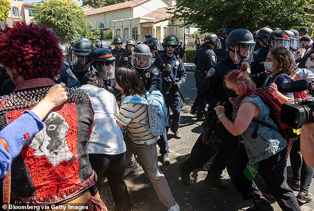 Student organizations, including the Black Student Union, have argued that Cal-Berkeley “plays an active role in this system of abuse” by working with city police and funding campus police.