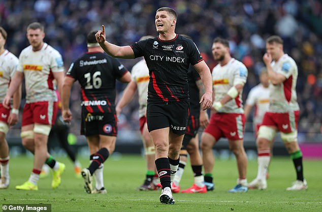 Owen Farrell can claim one more Premiership title before leaving Saracens for France