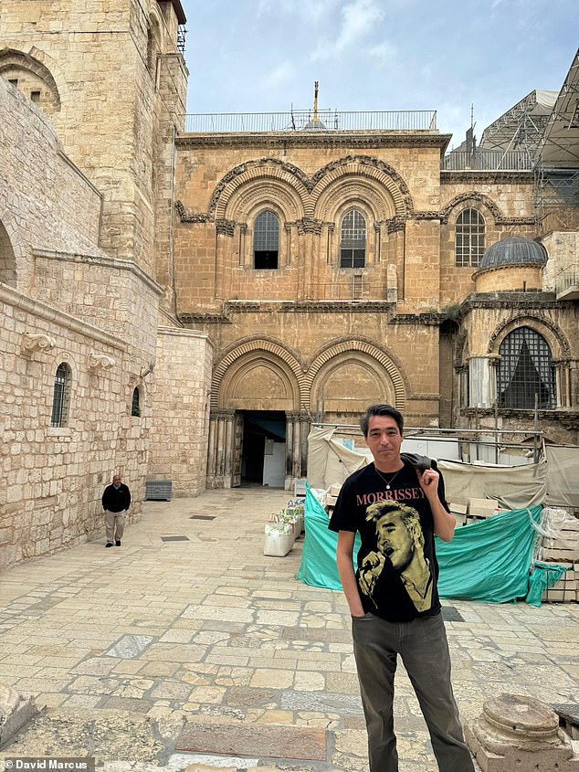 As I enter Jerusalem on the last day of my trip, I think of my grandfather again.  He fought in Korea and served as a rabbi in Vietnam.  He traveled the world, but never set foot in this ancient citadel.  (Above: Mark in Jerusalem)