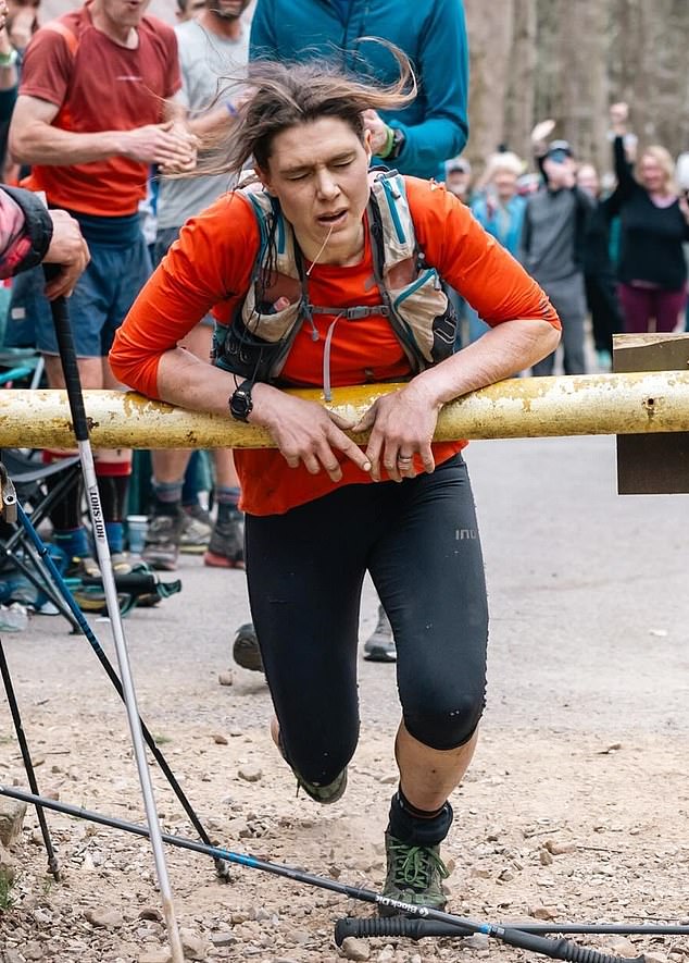 You can almost see Paris crumbling to her knees as she crossed the finish line, sealing her remarkable feat in 59 hours, 58 minutes and 21 seconds.