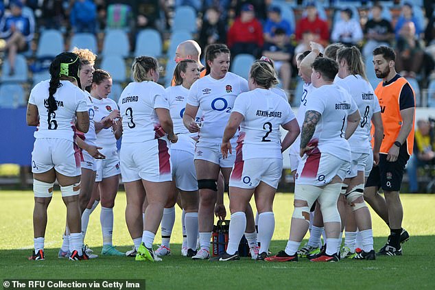 The Red Roses scored six tries in the second half to run out comfortable winners in Parma