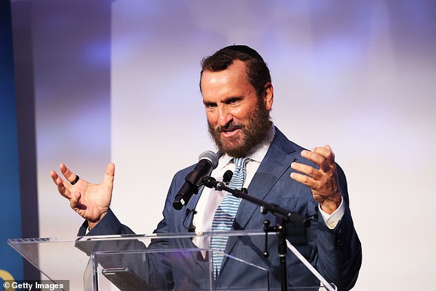 Boteach has repeatedly spoken out against Owens over her anti-Semitic claims that there are 'rings' of 'sinister' Jews controlling Hollywood and Washington DC