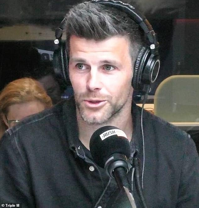 Richardson said Cotchin (pictured) should have been given more respect by Cornes, but the Sunday Footy Show personality fired back that he needed to 'cheer up'.