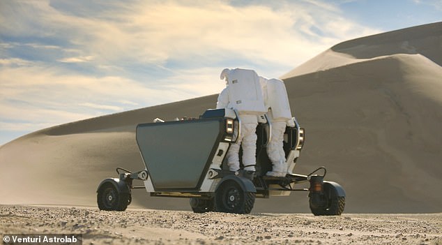 The buggy can be controlled remotely, maneuver semi-autonomously and even be customized with a crew interface so astronauts can ride aboard as they cruise the lunar surface