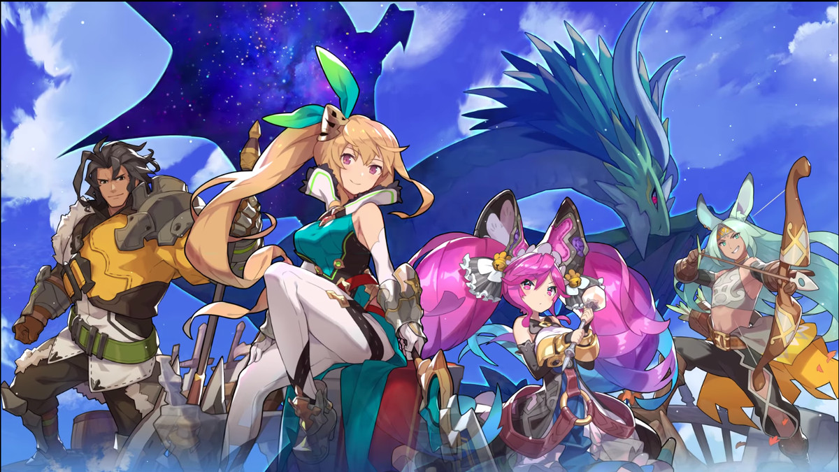 A colorful set of characters from Dragalia Lost