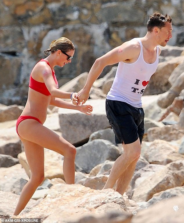 Her beach antics were previously known, when her romance with Loki star Tom was put under the microscope during their idyllic trip to the beach