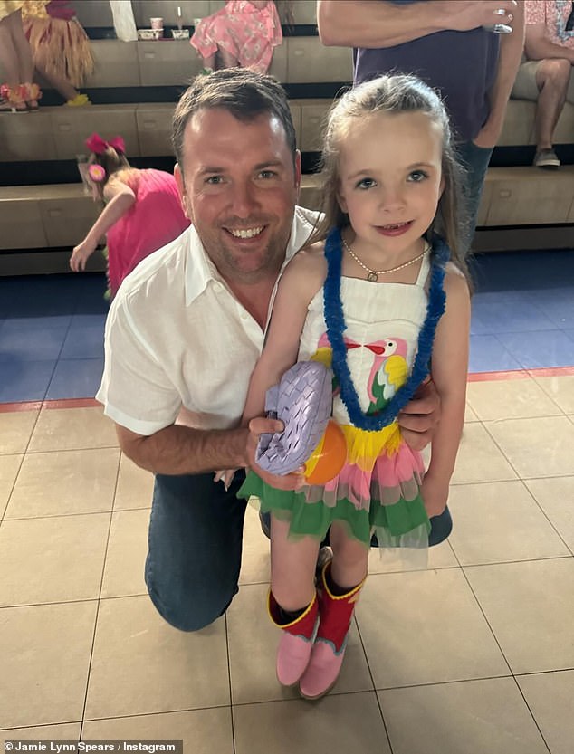 The toddler got ready for her first daddy-daughter dance with her dad Jamie Watson, 42