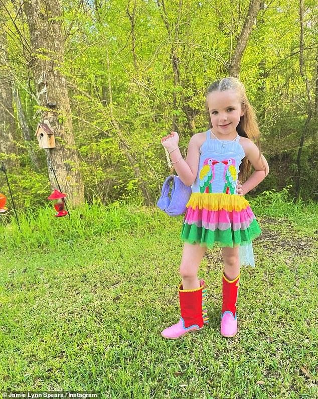 The colorful outfit was the perfect choice for the special evening with her father