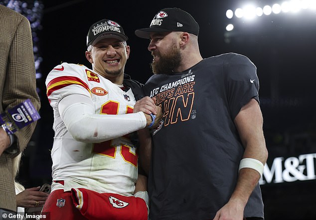 Mahomes joked that his old teammate is now one of the oldest players on the team