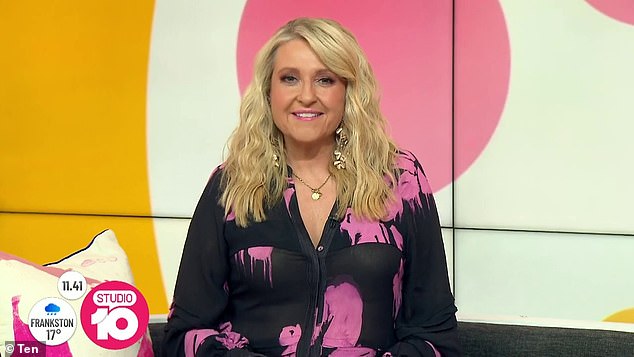 McGarvey accidentally thanked the staff at Studio 10, despite the morning show being axed four months ago.  Pictured: former Studio 10 presenter Angela Bishop