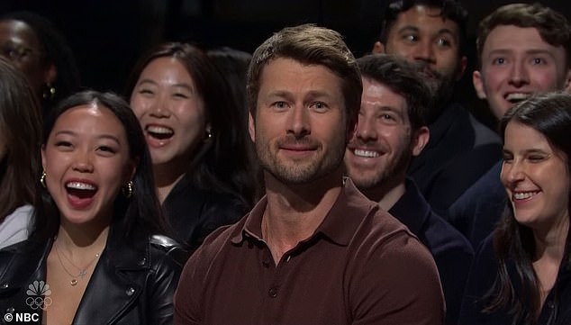 Glen made a surprise appearance on the sketch show when Sydney jokingly called him her 'fiancé'