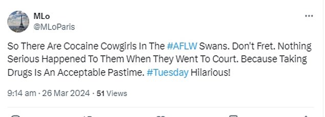 1711414084 314 Footy fans claim Sydney Swans AFLW stars who were busted