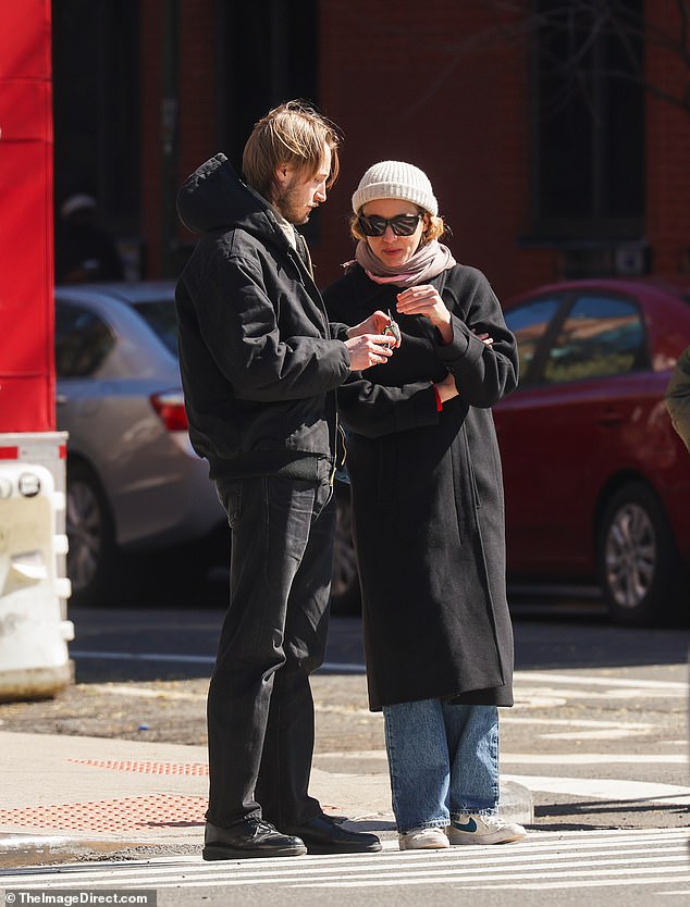 The 30-year-old actress and daughter of Australian actor Simon Baker, 54, cut a casual figure as she enjoyed an outing with Spencer James