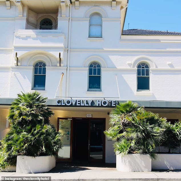 The two footy stars had been at the Clovelly Hotel (pictured) in Sydney's exclusive eastern suburbs when police arrested them