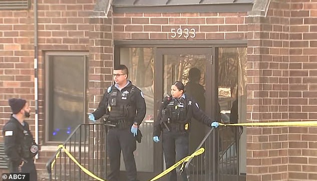 Officers seen outside the family's apartment complex earlier this month are investigating the crime scene