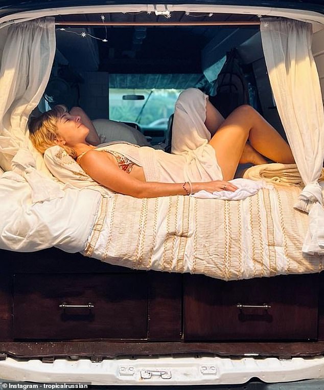 Katya has built a growing social media following with her travels around the world in her converted van and motorbike