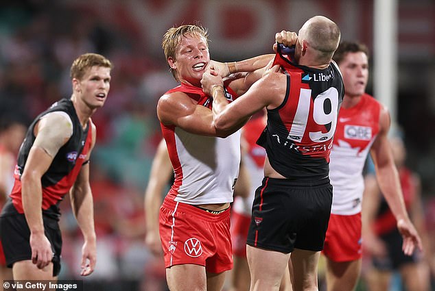 Papley also felt Essendon's toughness was 'a facade' (pictured, Swans teammate Isaac Heeney)