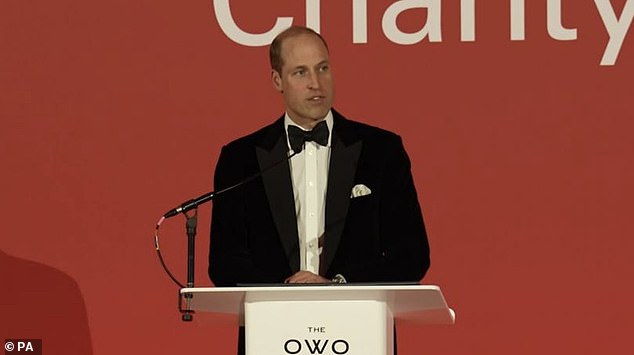 Returning to work for the first time following his wife's abdominal surgery and his father's cancer diagnosis, the Prince of Wales hosted a gala dinner for the Air Ambulance service and made a speech