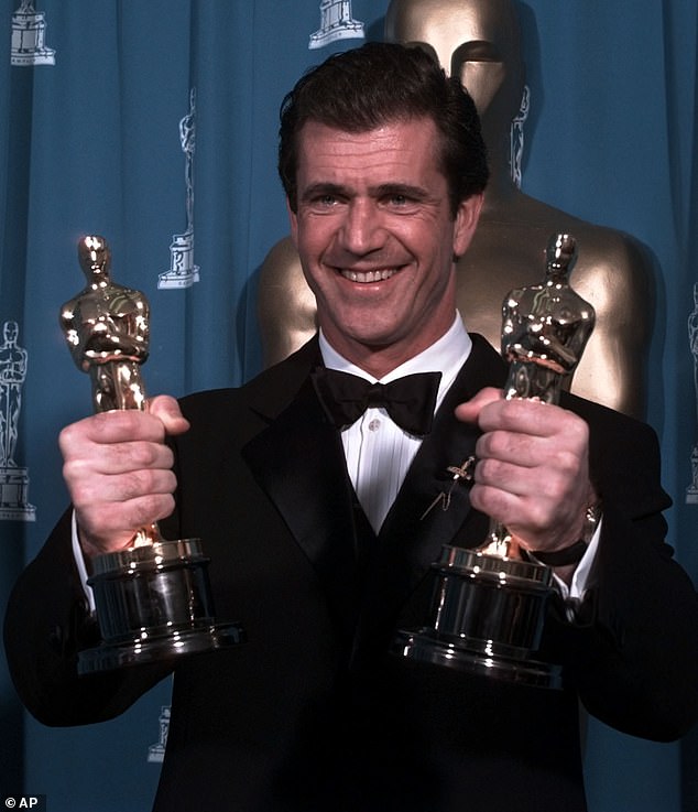 Gibson used to enjoy A-list status in Hollywood after rising to fame in the Mad Max and Lethal Weapon franchises.  He won an Oscar for Best Director for 1995's Braveheart.  The film also earned the Best Picture award (pictured in Los Angeles in March 1996).