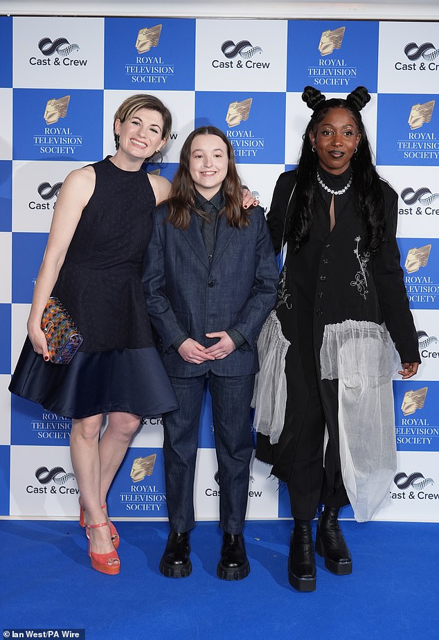 Bella was soon joined by her co-stars including Jodie Whittaker and Tamara Lawrance on the blue carpet