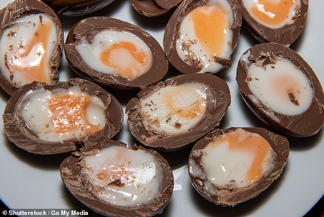 Cadbury Creme eggs can be crushed and broken into pieces, but the sticky texture of the filling inside can be dangerous