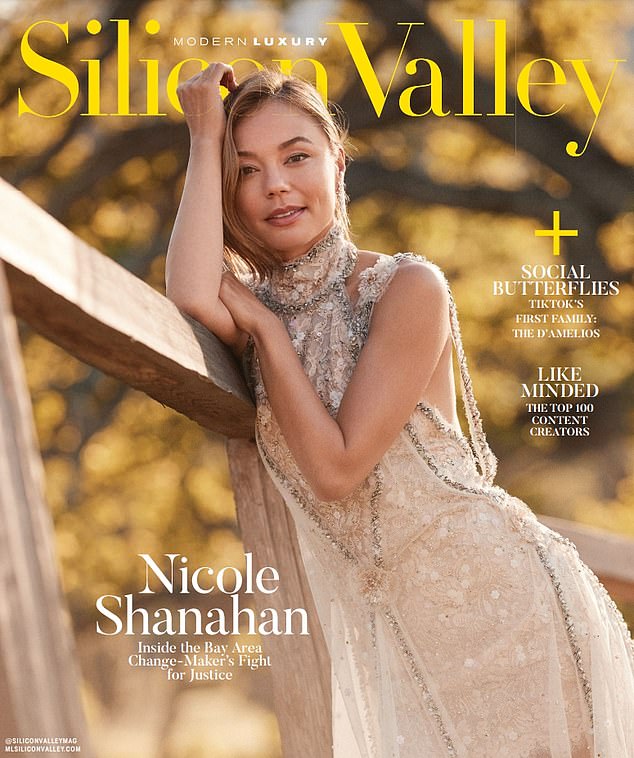 Nicole Shanahan poses for the 2021 cover of Modern Luxury