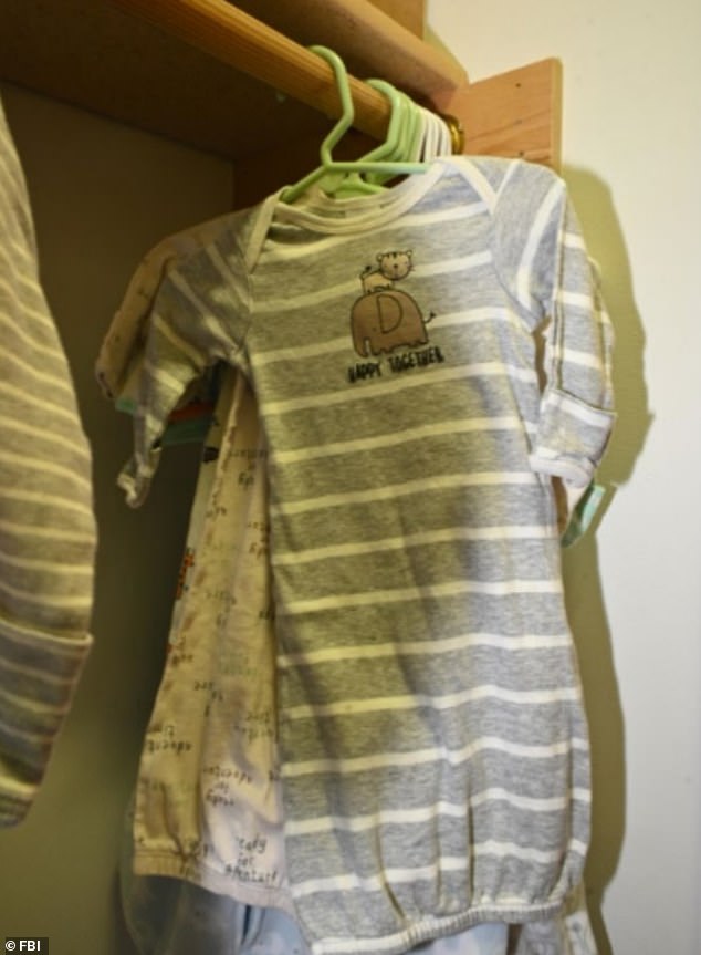 During a search of King's home, officers discovered the same baby clothes that had appeared in a photo shared via Telegram