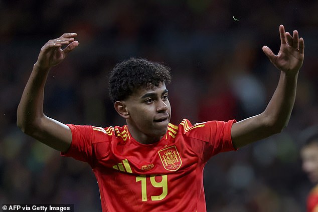 Fellow star Lamine Yamal has broken into Spain's senior formation at the age of 16