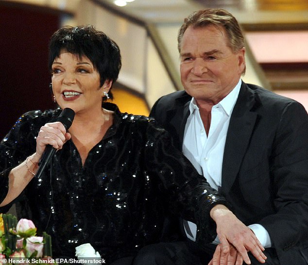 Wepper and his Cabaret costar Liza Minnelli during the live broadcast of the German Zdf television show Willkommen Bei Carmen Nebel in Germany in 2009