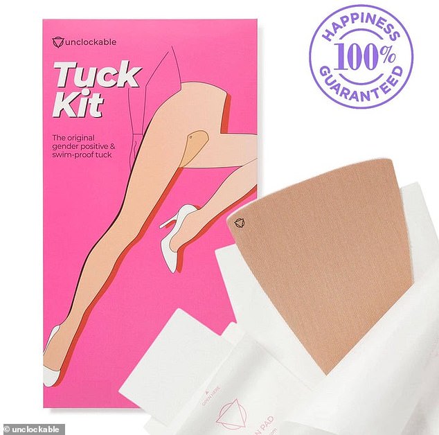 Others buy a 'tuck kit' to tape down their bulging area and look more feminine