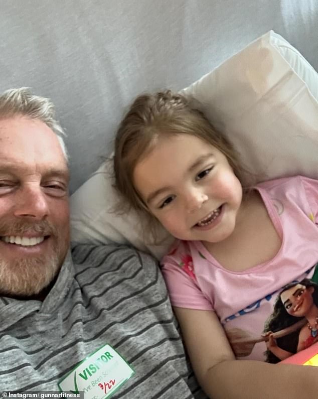 Gunnar shared the devastating news on Instagram, posting a photo of him in the hospital with his daughter Monroe Vivian Peterson