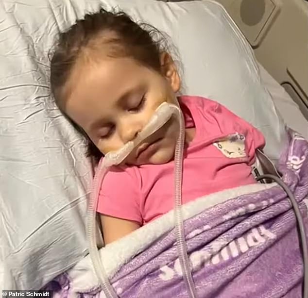 She was put into an induced coma.  What followed was a series of procedures and surgeries as doctors scrambled to save her life