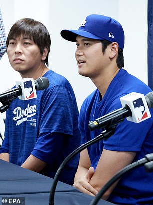 Ippei Mizuhara (left) and Shohei Ohtani (right)