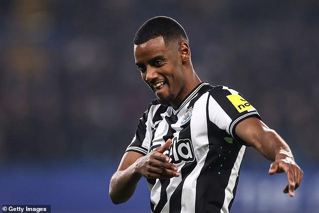 Alexander Isak is the other Premier League name to make the cut and has scored 16 goals this season