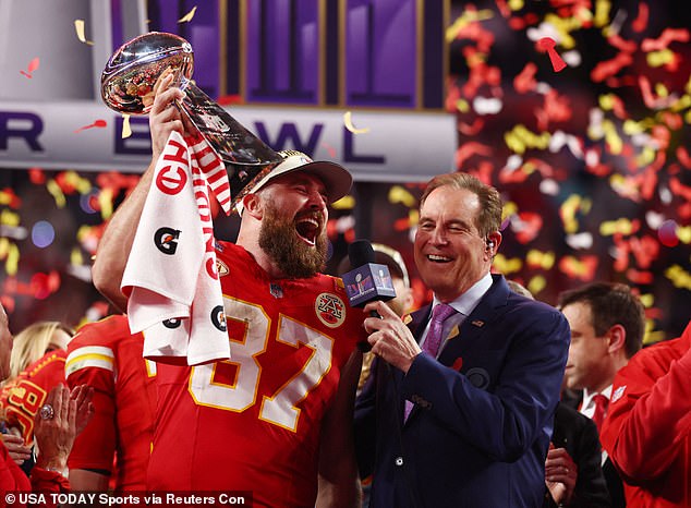 The Welshman will be Travis Kelce's teammate in the Super Bowl winners