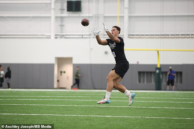 Rees-Zammit impressed NFL scouts at the International Player Pathway (IPP) pro day