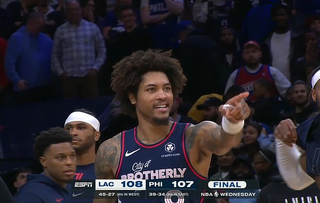 An angry Oubre called out the officials for their mistake - in less than palatable language