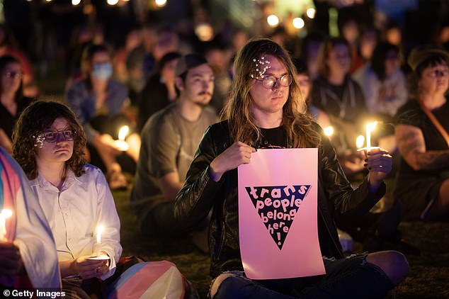 Hundreds of people attended a candlelight vigil for Nex and their family in the nearby city of Tulsa