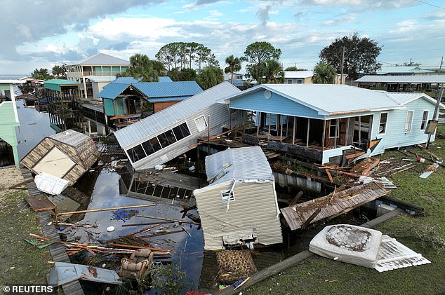 With the opposite effect of El Nino, the faster the transition to La Nina occurs, the more likely the hurricane season is to be active.  In the photo: a damaged building after the arrival of Hurricane Idalia