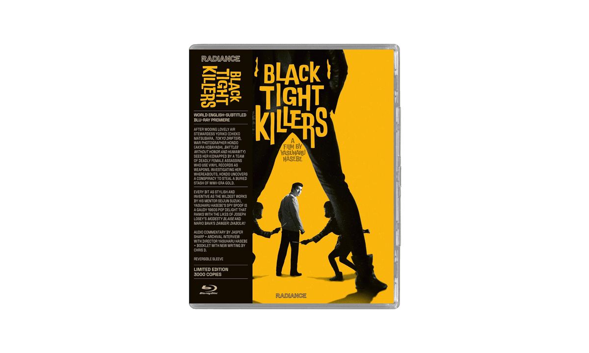 The cover of Black Tighter Killer shows a man surrounded by shadowy figures with knives