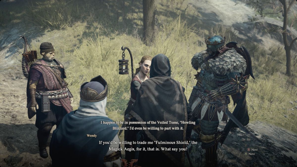 Dragon's Dogma 2 speaks with Wendy about her copy of Howling Blizzard