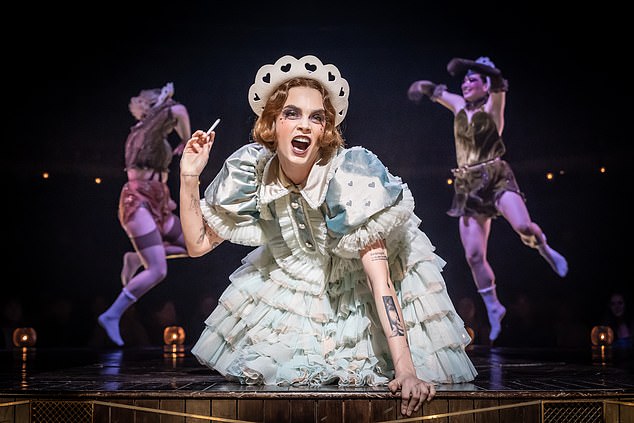 Cara Delevingne made her West End stage debut in Cabaret on Thursday (pictured)